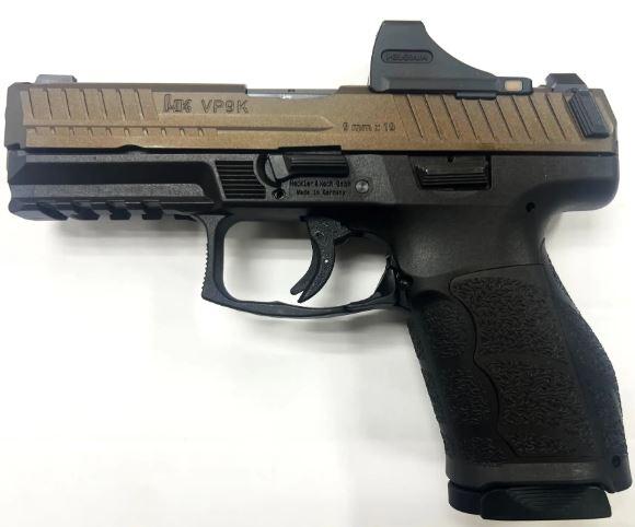 HK VP9A1 K 9mm 4" Bbl Optics Equipped SCS Pistol w/(2) 15rd Mags Midnight Bronze - $1119.99 (Add to Cart)